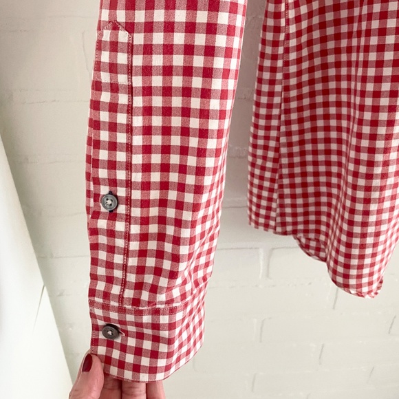 Paul Smith Byard Button down Shirt Red white Gingham Picnic Cotton Designer Sz L - Picture 9 of 14